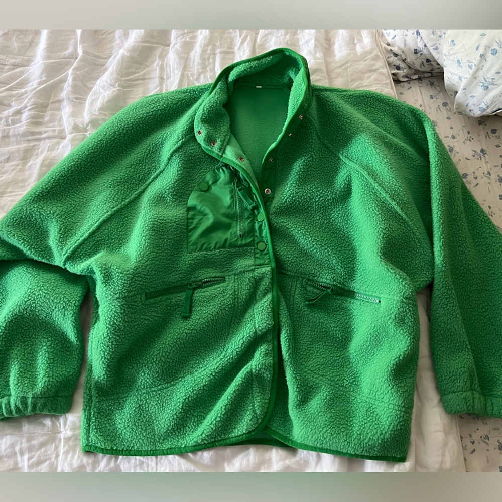 Free People Similar - Fleece Zip Up Jacket -  Amazon Version